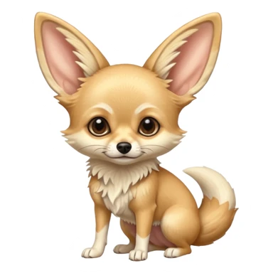 Fennec-Fox-chihuahua-hybrid, full body sticker