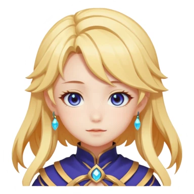 Cute Lumine from Genshin Impact in Photorealistic Hoyoverse Anime Style  sticker