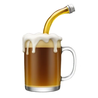 Pouring 40 oz beer out sticker