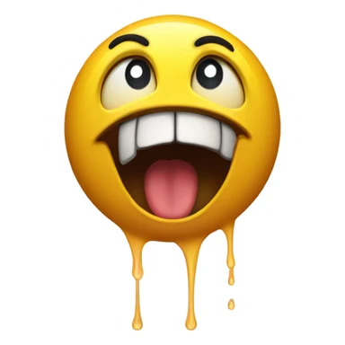 scared shaking sweating round yellow emoji sticker