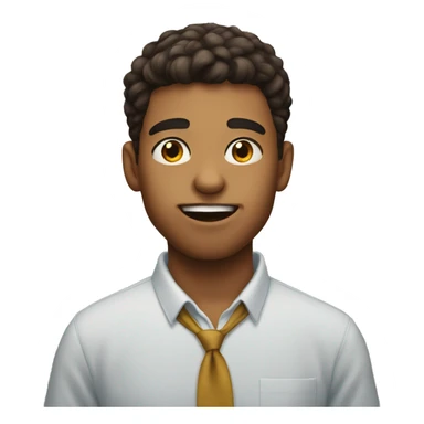 frat boy biting his lip sticker