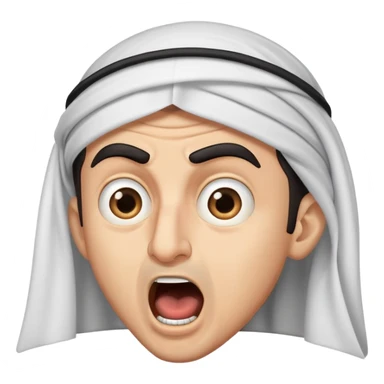 Arabic guy yelling  sticker