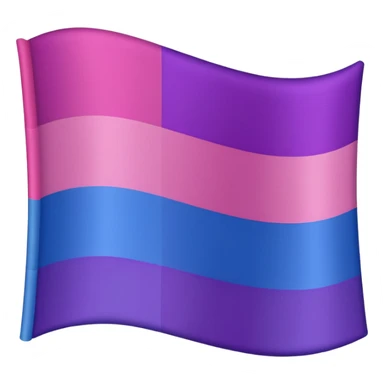 Bisexual flag pink purple then blue sticker
