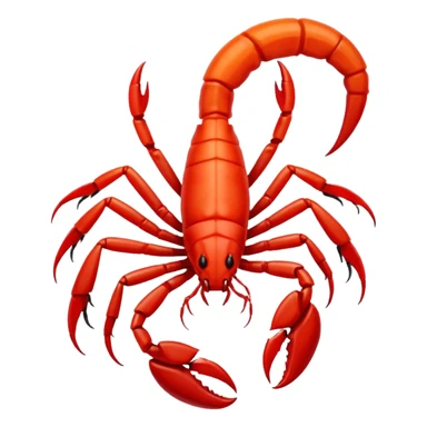 red Scorpion zodiac Sign sticker