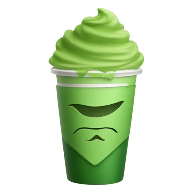Matcha in a To go cup without face  sticker