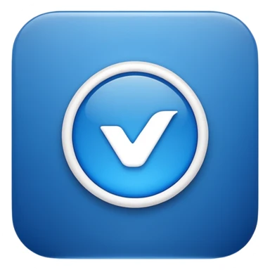Logo certification de couleur bleu avec le symbole vrai  sticker