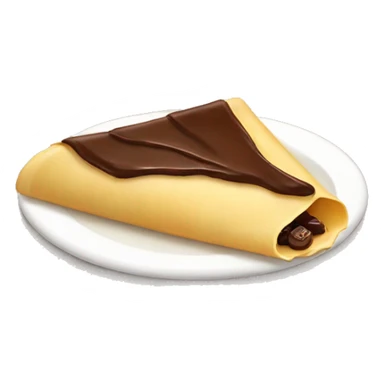 Crepe with chocolate on it sticker
