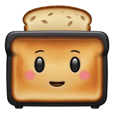 An overly toasted slice of bread, dark brown to nearly black, with burnt edges and a rough, crispy surface — showing signs of being left in the toaster too long sticker