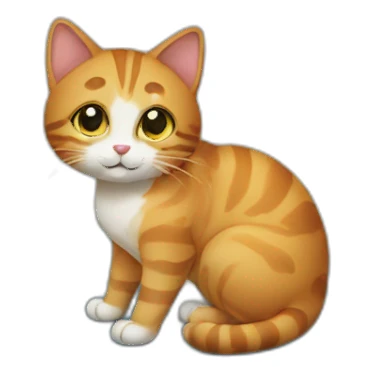 cat sat on a mat sticker