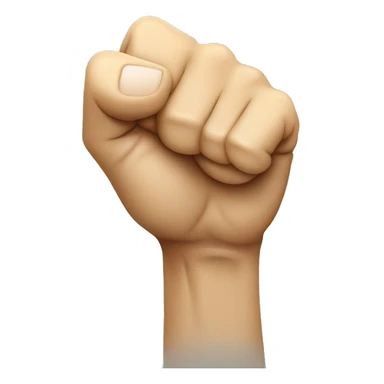 fist with point finger up sticker