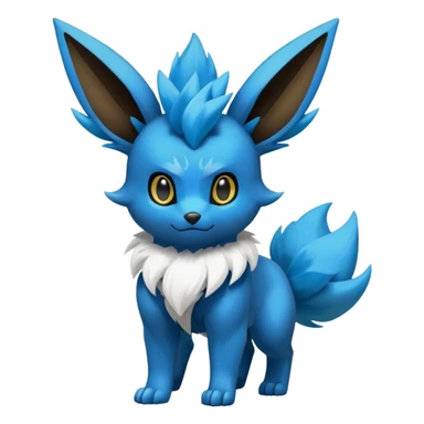 Eevee-Luxray-Luxio-fusion-hybrid-animal-Fakémon-Pokémon-creature sticker