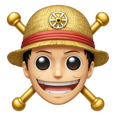 One piece anime logo sticker