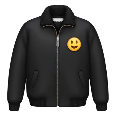 chaqueta negra de lana sticker