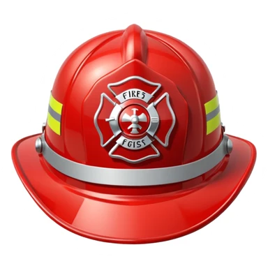 firefighter's hat sticker