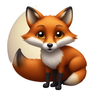 Fox on Saturn sticker