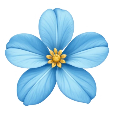 Flor del pensamiento celeste sticker