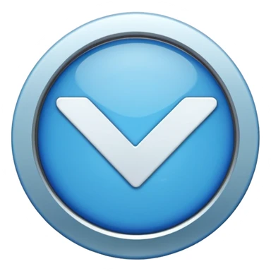 A blue check mark badge with a tick inside a cycle sticker