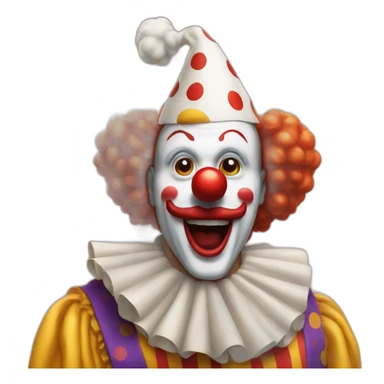 Cafard qui frappe un clown sticker