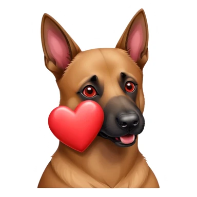 Belgian malinois happy Valentine’s Day sticker