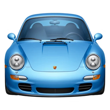 2004 blue porsche carrera with eyes on windshield cars movie sticker