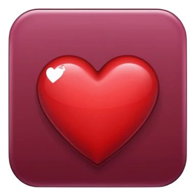 Corazón de color vino tinto sticker