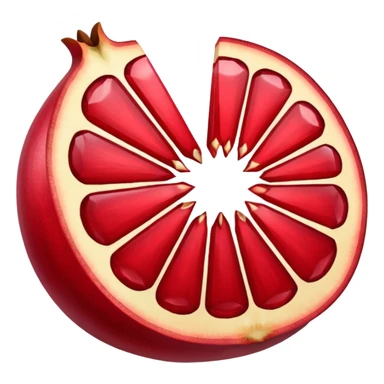 pomegranate sliced sticker