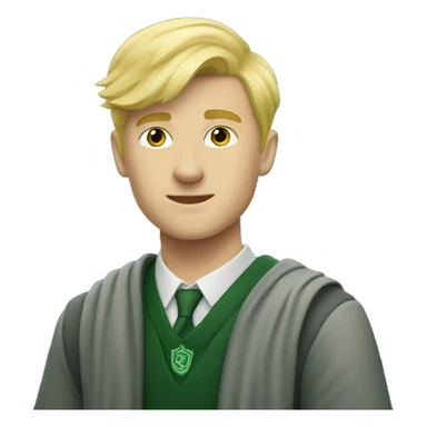 Blonde Male Slytherin student sticker