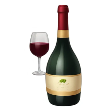 Bouteille de vin sticker
