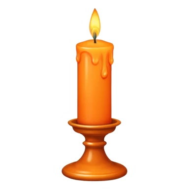 Candle in a candlestick sticker
