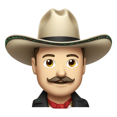  Elon musk eloncho with big mustache and black sombrero mexican hat and Tesla logo red green white Mexican shirt Tesla symbol token sticker