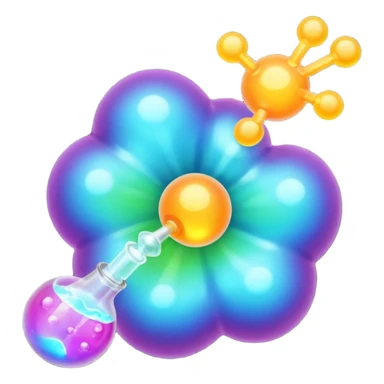 molecule eating sticker