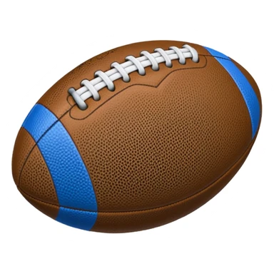 blue football ball sticker