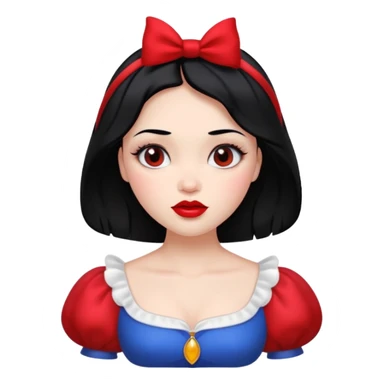 Snow white sticker