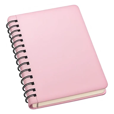 Aesthetic light pink note journal book sticker