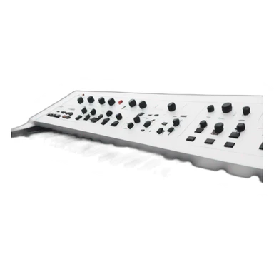 white synthesizer sticker