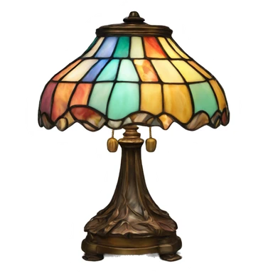 Tiffany lamp colorful sticker