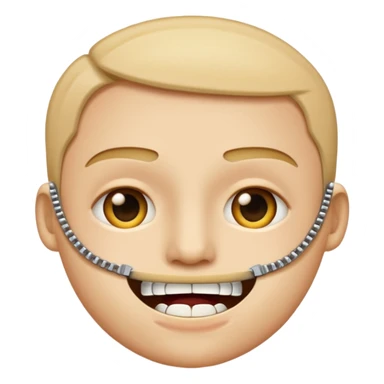 Zipper-Mouth Face emoji sticker