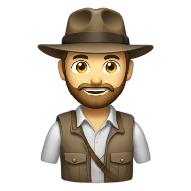 project manager with beard using a wip like indiana jones sticker
