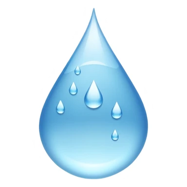 Una gota de agua blanca sticker