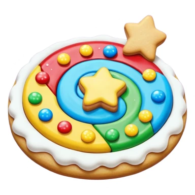 Rainbow galaxy starry candy cookie sticker
