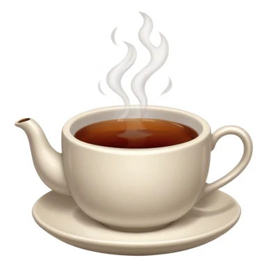 Cup of black tea sticker