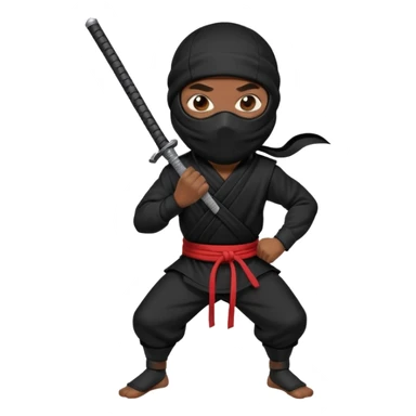 A sussy ninjaa ninja sticking his toung out sticker