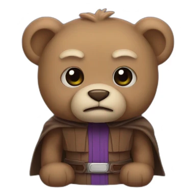 A Mace Windu bear sticker