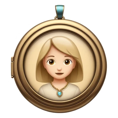 Mini Photo Inside Locket
 sticker