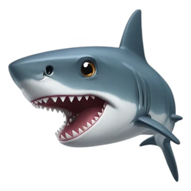 A shark mixed with a dinosaur sticker