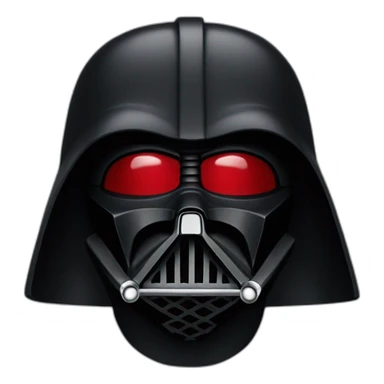 dark vador with a red helmet sticker