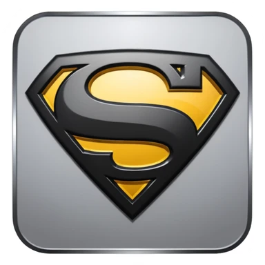 Superman Symbol Man of Steel black sticker