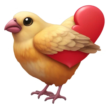 Agapornis en forma de corazón  sticker