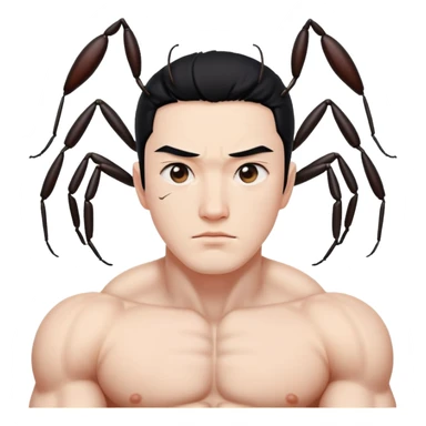 Sung Jin Woo from Solo Leveling facing the ant king of Jeju Island sticker