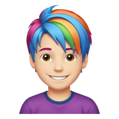 Gay raindow boy sticker